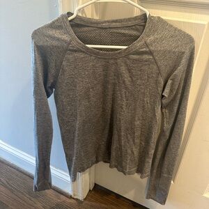Grey Lululemon long sleeve top